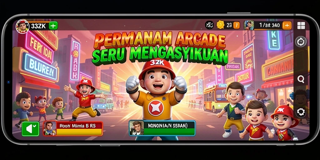 Screenshot gameplay yang penuh aksi dan tantangan dari 33ZK.
