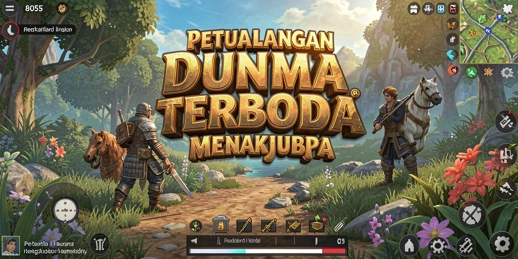 Tampilan gameplay 8055 yang menakjubkan dalam dunia terbuka.