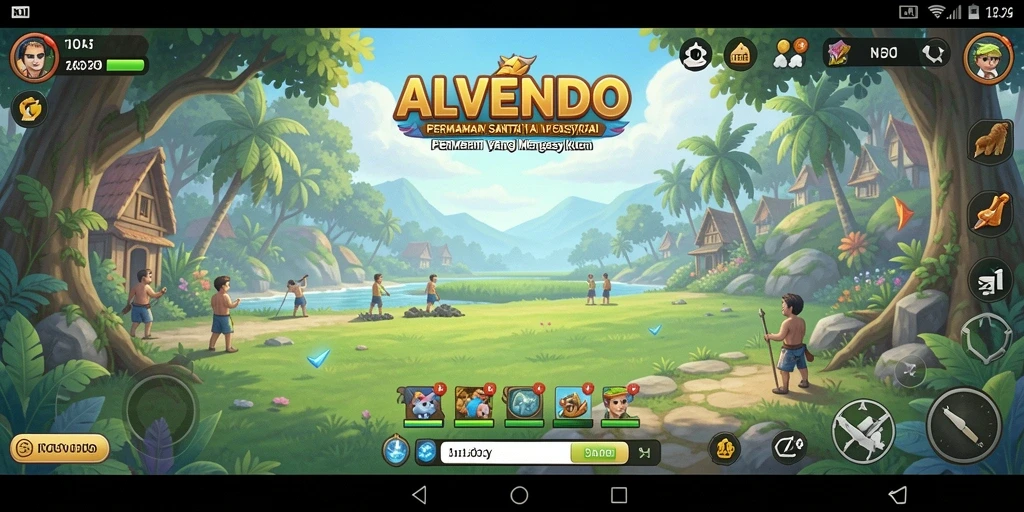 Tangkapan layar gameplay ALVENDO yang menampilkan keseruan saat bermain.
