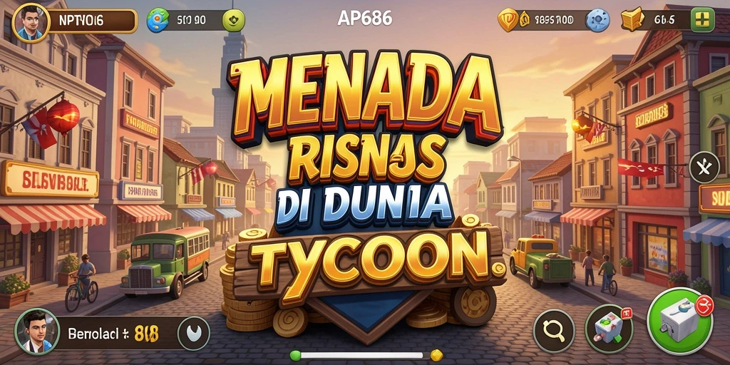 Tampilan gameplay AP686 yang menarik dengan elemen Tycoon.