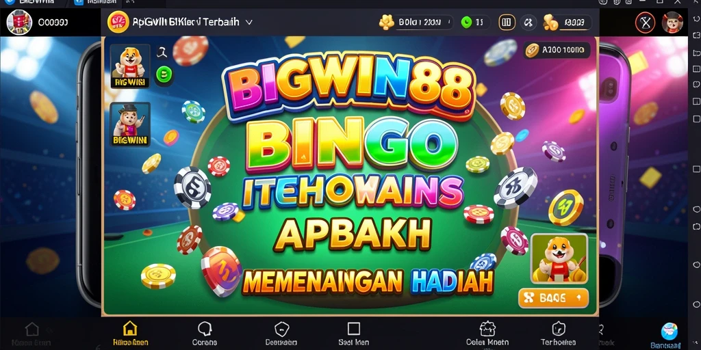 Gameplay seru Bingo di aplikasi BIGWIN88