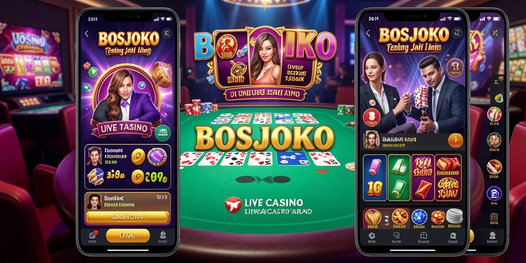 Gameplay seru dan interaktif di aplikasi Live Casino BOSJOKO.