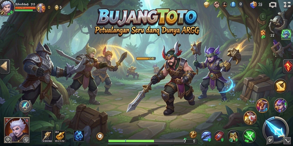 Screenshot menampilkan pertempuran seru dalam BUJANGTOTO.