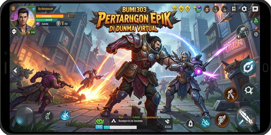 Screenshot BUMI303 menampilkan aksi pertarungan yang mendebarkan.