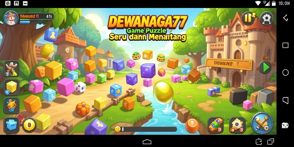 Screenshot DEWANAGA77 menampilkan momen seru saat menyelesaikan puzzle.