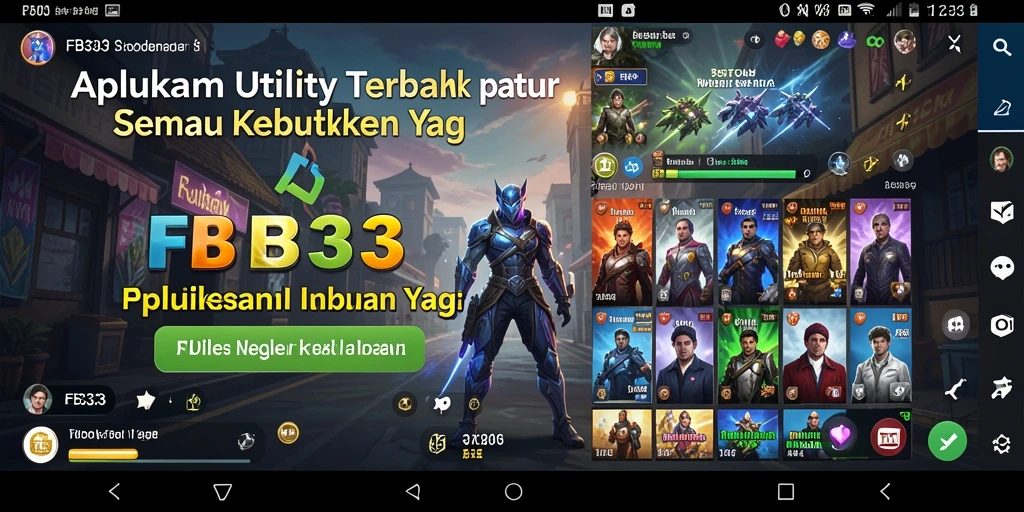 Tangkapan layar dari FB333, menunjukkan antarmuka aplikasi Utility yang intuitif.