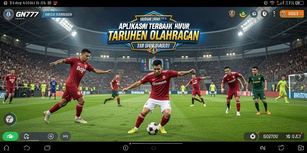 Tampilan utama GN777 menampilkan berbagai opsi taruhan olahraga.