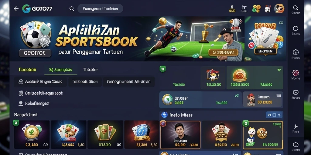 Tampilan atraktif dan fitur lengkap GOTO77 untuk taruhan olahraga.