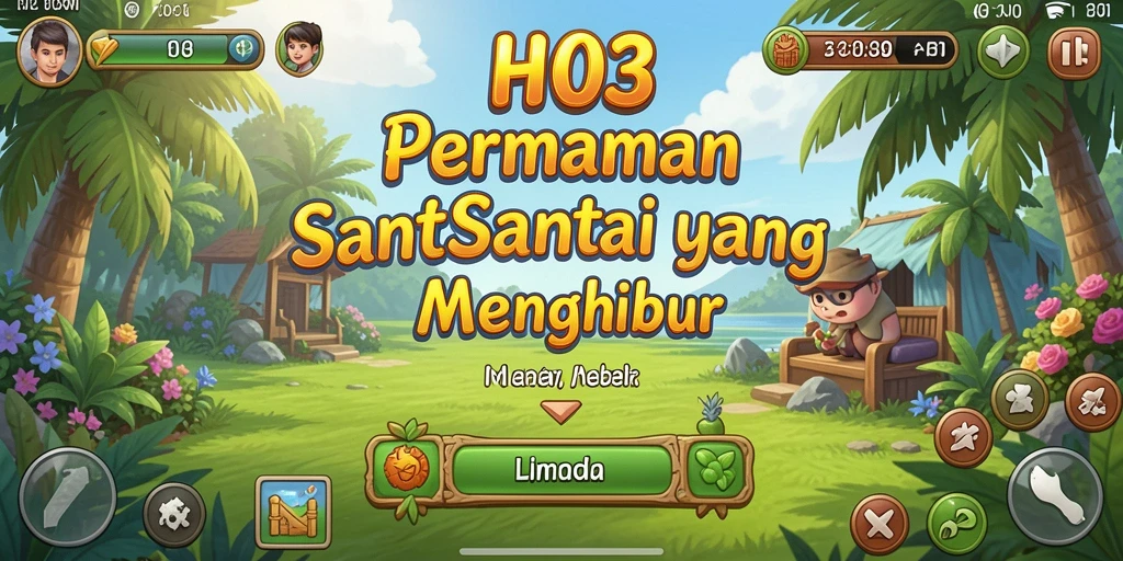 Tampilan gameplay H03 yang cerah dan menghibur.