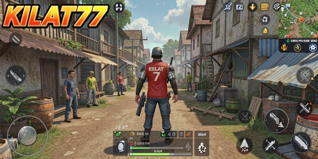 Screenshot utama KILAT77 menampilkan gameplay simulasi yang interaktif.