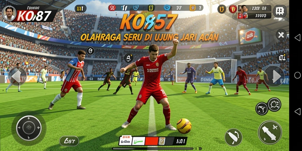 Tampilan utama gameplay KO857 yang seru dan menantang.
