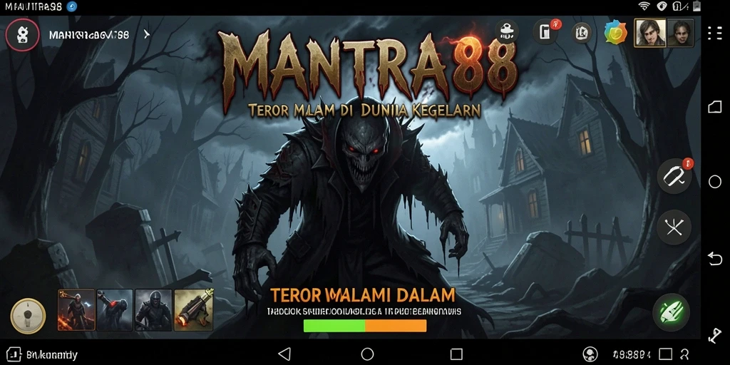 Screenshot menampilkan momen menegangkan dalam gameplay Horror.