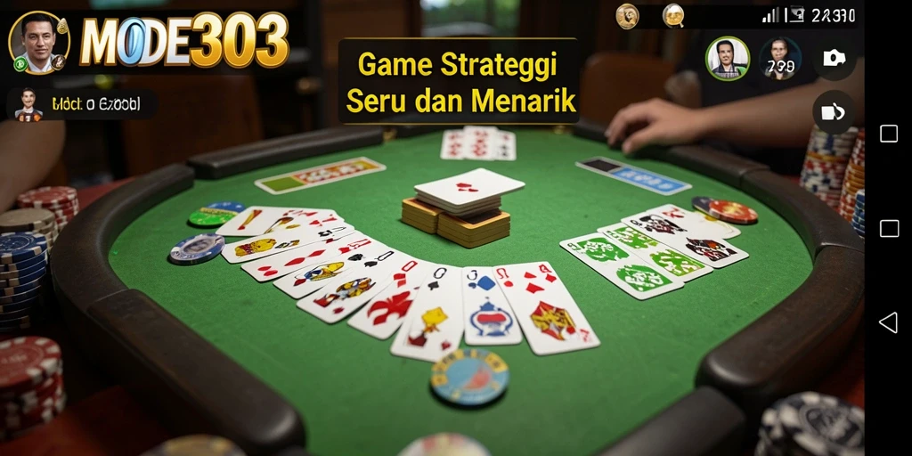 Tampilan gameplay Gaple yang seru dan interaktif.