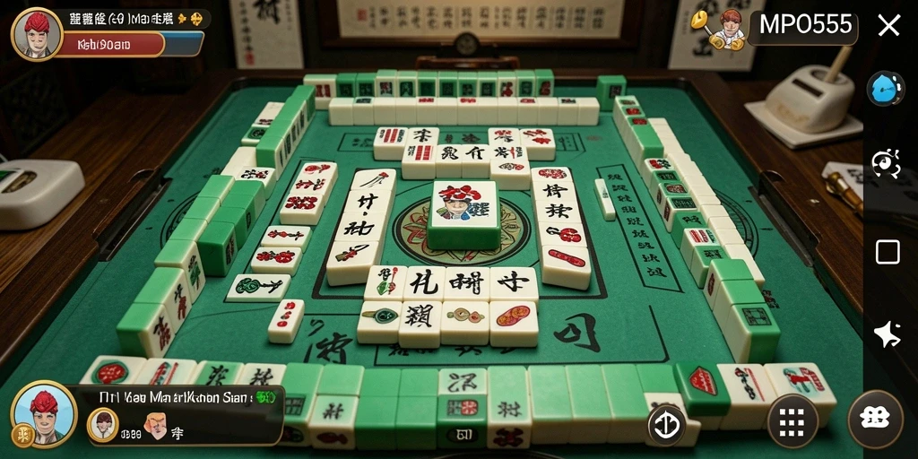 Screenshot MPO555 menunjukkan gameplay Mahjong yang seru dan menantang.