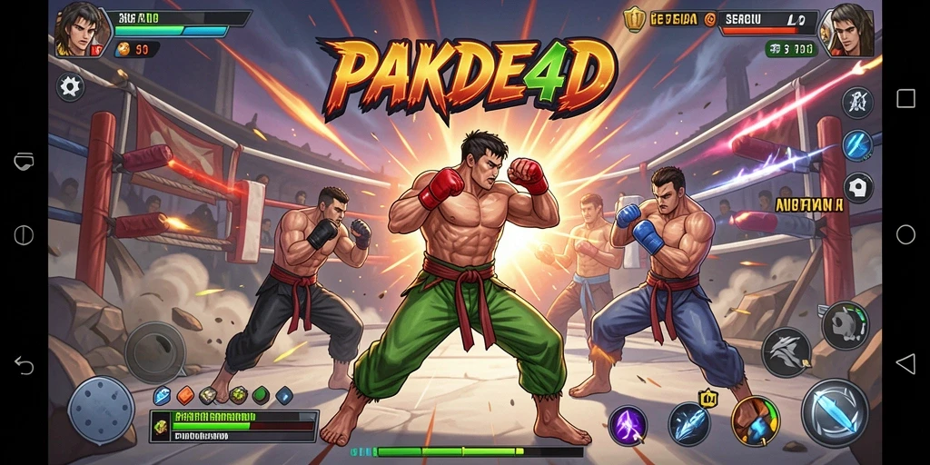Tampilan seru dari gameplay PAKDE4D yang menyajikan aksinya.