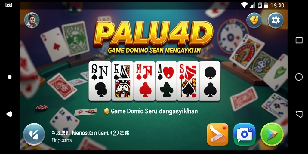 Tampilan menarik dari gameplay domino di PALU4D.