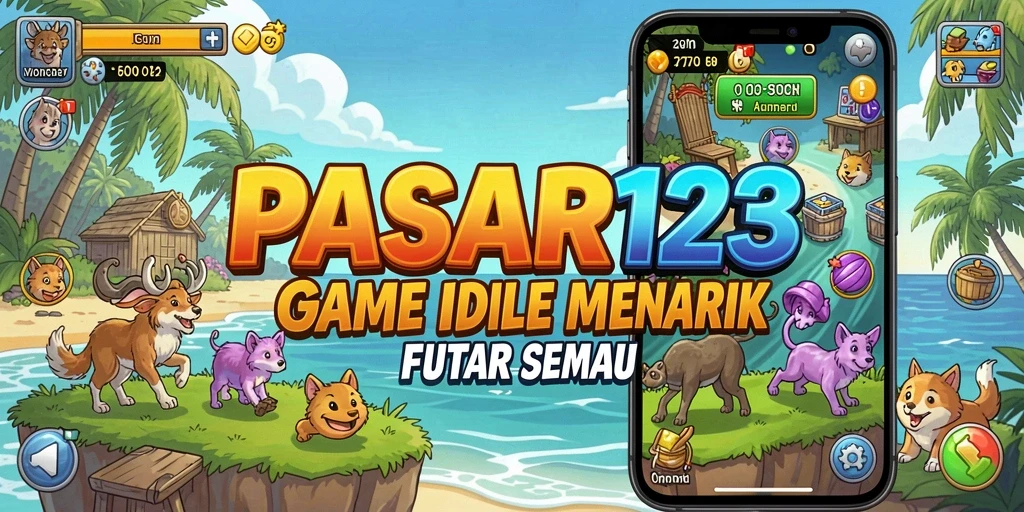 Screenshot PASAR123 menampilkan gameplay seru di pasar virtual.