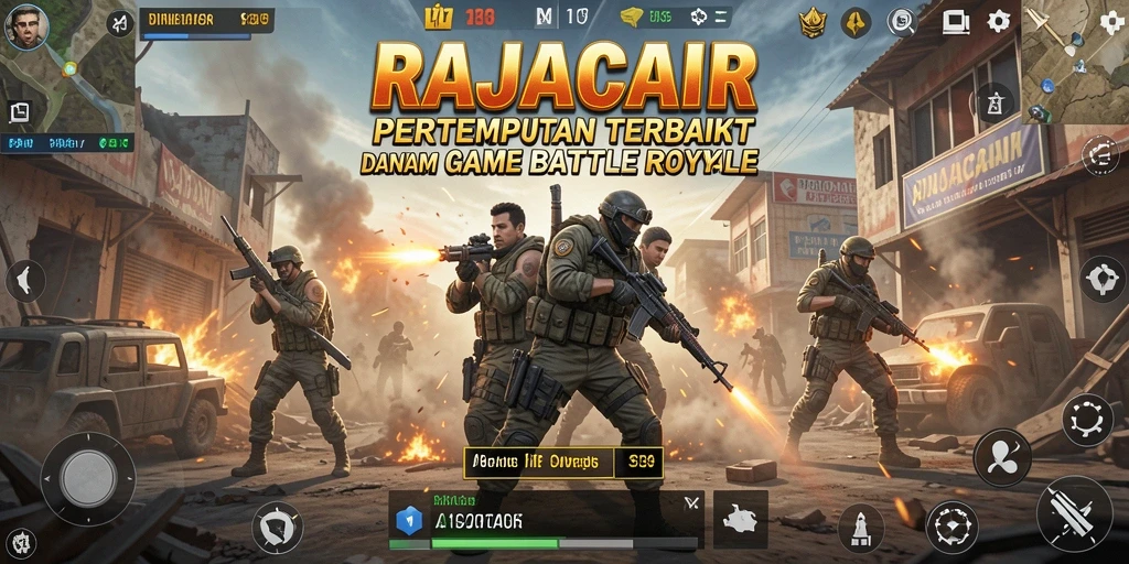 Gameplay seru dari RAJACAIR dalam pertempuran Battle Royale.