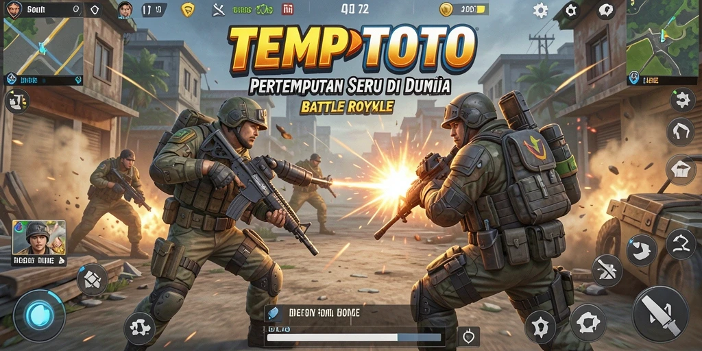 Tampilan menarik dari gameplay TEMPOTOTO dalam Battle Royale.