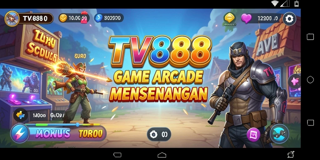 Tampilan gameplay menawan dan seru di TV888.